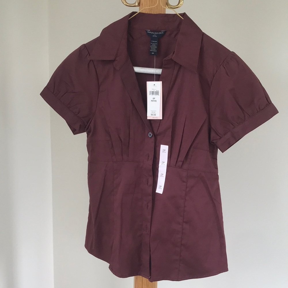 Banana Republic Shortsleeved Button-Down